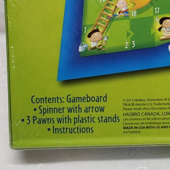 Chutes and Ladders Board Game Hasbro Sealed NOS Ages 3+ Educational Party Gift - Picture 4 of 10